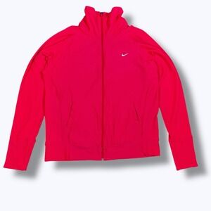 Nike Fit Dry Jacket XL Hot Pink Gorpcore Y2K Sporty Techwear Athleisure Zip Up